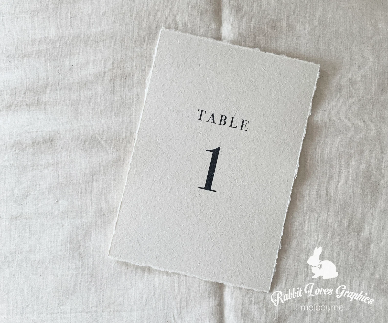 Linen wedding table numbers